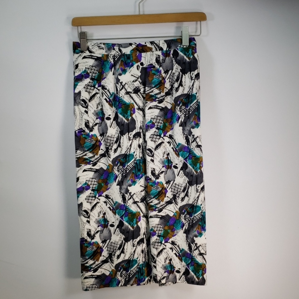 GET YOUR 80S ON! 100% SILK 2 PIECE OUTFIT SIZE 8 - Picture 6 of 7